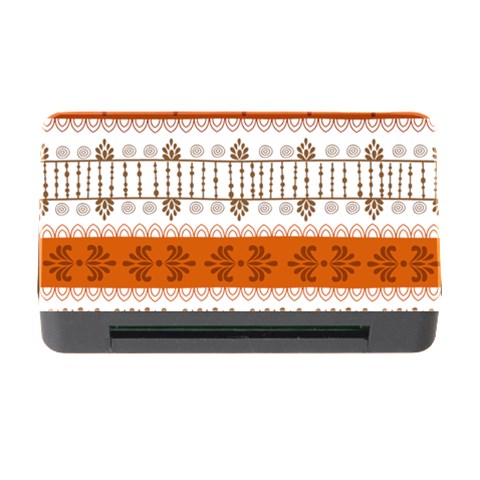 Ethnic Traditional Seamless Pattern Memory Card Reader with CF from ArtsNow.com Front