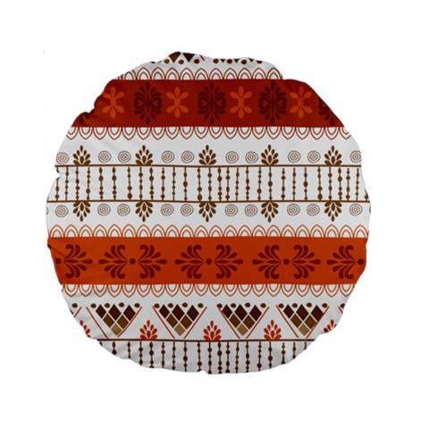 Ethnic Traditional Seamless Pattern Standard 15  Premium Round Cushions from ArtsNow.com Front