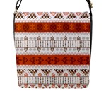 Ethnic Traditional Seamless Pattern Flap Closure Messenger Bag (L)