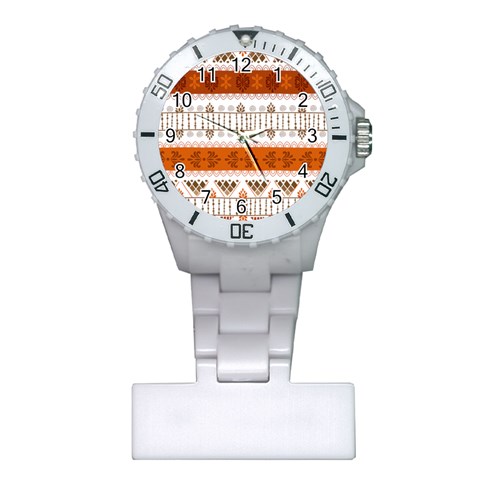 Ethnic Traditional Seamless Pattern Plastic Nurses Watch from ArtsNow.com Front