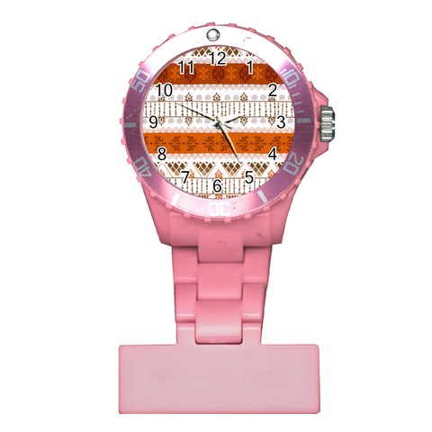 Ethnic Traditional Seamless Pattern Plastic Nurses Watch from ArtsNow.com Front