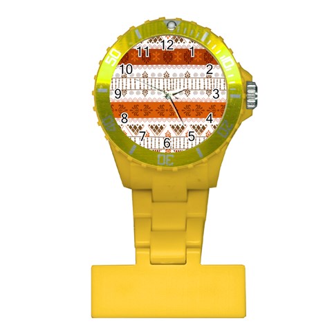 Ethnic Traditional Seamless Pattern Plastic Nurses Watch from ArtsNow.com Front