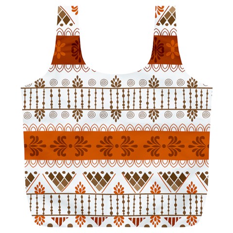 Ethnic Traditional Seamless Pattern Full Print Recycle Bag (XL) from ArtsNow.com Front