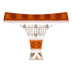 Ethnic Traditional Seamless Pattern Cross Back Hipster Bikini Set from ArtsNow.com Front Under