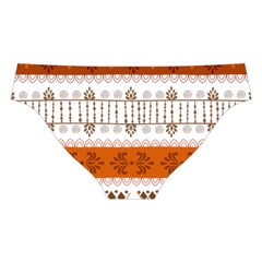 Ethnic Traditional Seamless Pattern Cross Back Hipster Bikini Set from ArtsNow.com Back Under