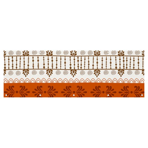 Ethnic Traditional Seamless Pattern Banner and Sign 12  x 4  from ArtsNow.com Front