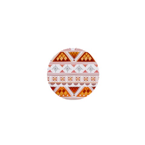 Bright Aztec Ethnic Seamless Pattern 1  Mini Buttons from ArtsNow.com Front