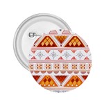 Bright Aztec Ethnic Seamless Pattern 2.25  Buttons