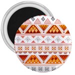 Bright Aztec Ethnic Seamless Pattern 3  Magnets