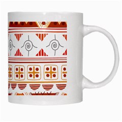 Bright Aztec Ethnic Seamless Pattern White Mug from ArtsNow.com Right