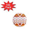 Bright Aztec Ethnic Seamless Pattern 1  Mini Magnets (100 pack) 