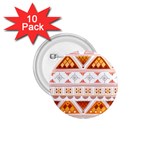 Bright Aztec Ethnic Seamless Pattern 1.75  Buttons (10 pack)