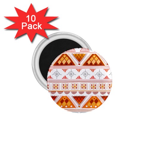 Bright Aztec Ethnic Seamless Pattern 1.75  Magnets (10 pack)  from ArtsNow.com Front