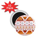 Bright Aztec Ethnic Seamless Pattern 1.75  Magnets (10 pack) 