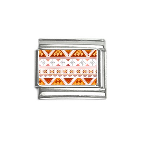 Bright Aztec Ethnic Seamless Pattern Italian Charm (9mm) from ArtsNow.com Front