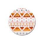 Bright Aztec Ethnic Seamless Pattern Magnet 3  (Round)