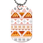 Bright Aztec Ethnic Seamless Pattern Dog Tag (One Side)