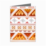 Bright Aztec Ethnic Seamless Pattern Mini Greeting Card