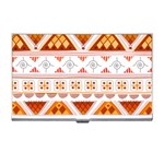 Bright Aztec Ethnic Seamless Pattern Business Card Holder