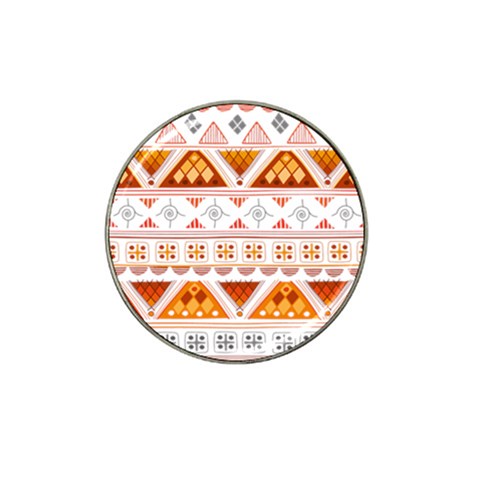 Bright Aztec Ethnic Seamless Pattern Hat Clip Ball Marker (4 pack) from ArtsNow.com Front