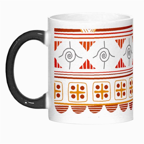 Bright Aztec Ethnic Seamless Pattern Morph Mug from ArtsNow.com Left