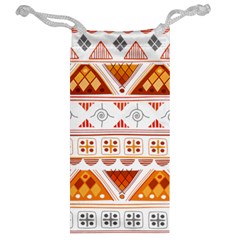 Bright Aztec Ethnic Seamless Pattern Jewelry Bag from ArtsNow.com Back