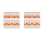 Bright Aztec Ethnic Seamless Pattern Cufflinks (Square)