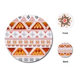 Bright Aztec Ethnic Seamless Pattern Playing Cards Single Design (Round)