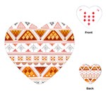 Bright Aztec Ethnic Seamless Pattern Playing Cards Single Design (Heart)