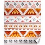 Bright Aztec Ethnic Seamless Pattern Canvas 8  x 10 