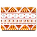 Bright Aztec Ethnic Seamless Pattern Large Doormat