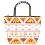 Bright Aztec Ethnic Seamless Pattern Bucket Bag