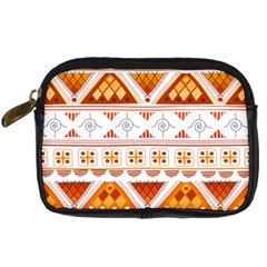 Bright Aztec Ethnic Seamless Pattern Digital Camera Leather Case from ArtsNow.com Front