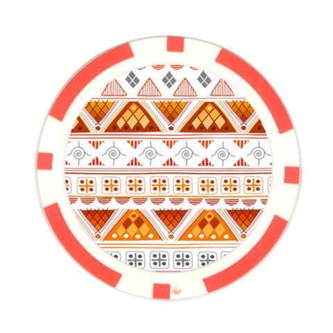 Bright Aztec Ethnic Seamless Pattern Poker Chip Card Guard (10 pack) from ArtsNow.com Front