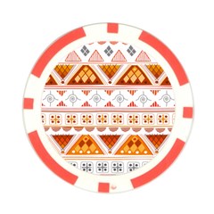 Bright Aztec Ethnic Seamless Pattern Poker Chip Card Guard (10 pack) from ArtsNow.com Front