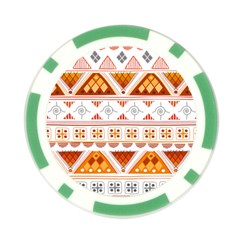 Bright Aztec Ethnic Seamless Pattern Poker Chip Card Guard (10 pack) from ArtsNow.com Front