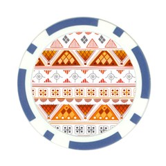 Bright Aztec Ethnic Seamless Pattern Poker Chip Card Guard (10 pack) from ArtsNow.com Front