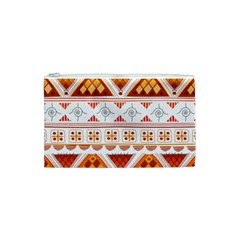 Bright Aztec Ethnic Seamless Pattern Cosmetic Bag (Small) from ArtsNow.com Front