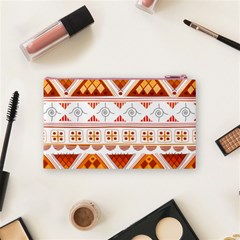 Bright Aztec Ethnic Seamless Pattern Cosmetic Bag (Small) from ArtsNow.com Back