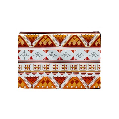 Bright Aztec Ethnic Seamless Pattern Cosmetic Bag (Medium) from ArtsNow.com Front