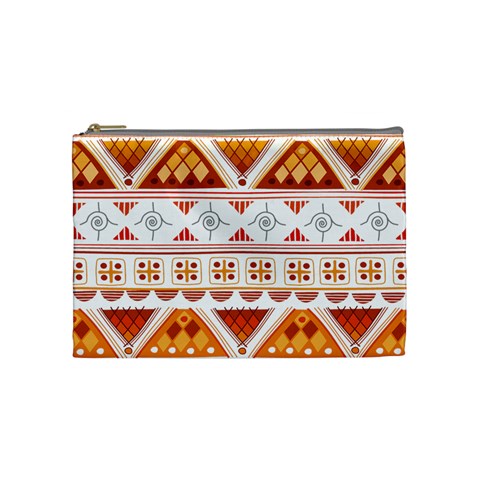 Bright Aztec Ethnic Seamless Pattern Cosmetic Bag (Medium) from ArtsNow.com Front