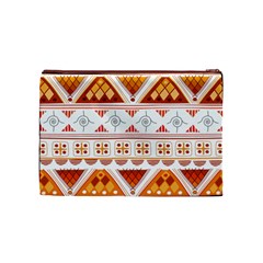 Bright Aztec Ethnic Seamless Pattern Cosmetic Bag (Medium) from ArtsNow.com Front