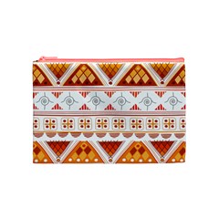 Bright Aztec Ethnic Seamless Pattern Cosmetic Bag (Medium) from ArtsNow.com Front