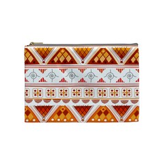 Bright Aztec Ethnic Seamless Pattern Cosmetic Bag (Medium) from ArtsNow.com Front