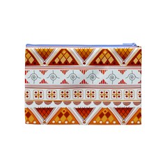 Bright Aztec Ethnic Seamless Pattern Cosmetic Bag (Medium) from ArtsNow.com Back