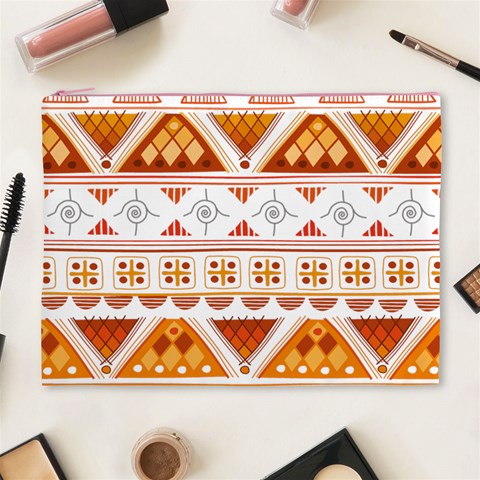 Bright Aztec Ethnic Seamless Pattern Cosmetic Bag (XL) from ArtsNow.com Front