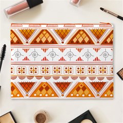 Bright Aztec Ethnic Seamless Pattern Cosmetic Bag (XL) from ArtsNow.com Back