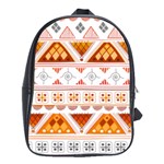 Bright Aztec Ethnic Seamless Pattern School Bag (Large)