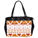 Bright Aztec Ethnic Seamless Pattern Oversize Office Handbag (2 Sides)