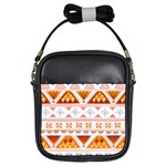 Bright Aztec Ethnic Seamless Pattern Girls Sling Bag